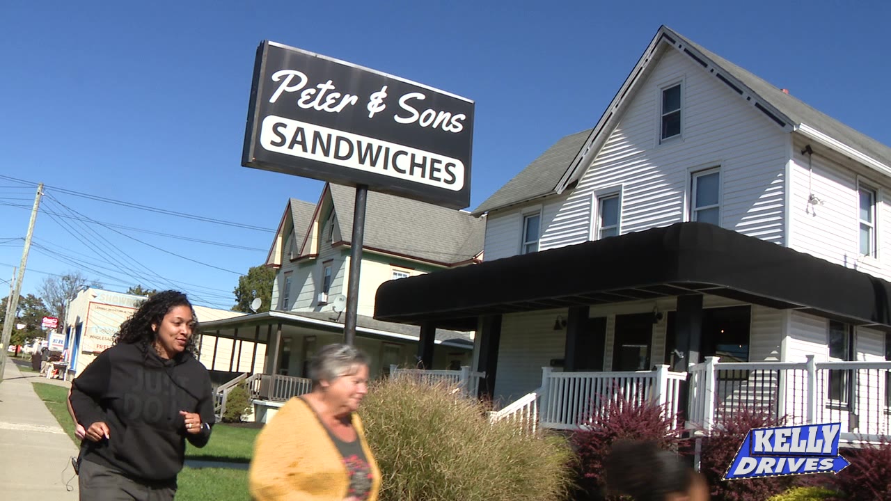 Soft Pretzel Cheesesteak at Peter and Son?s Sandwiches
