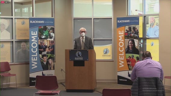 Blackhawk Technical College will be the site of the state's first community-based vaccination clinic.