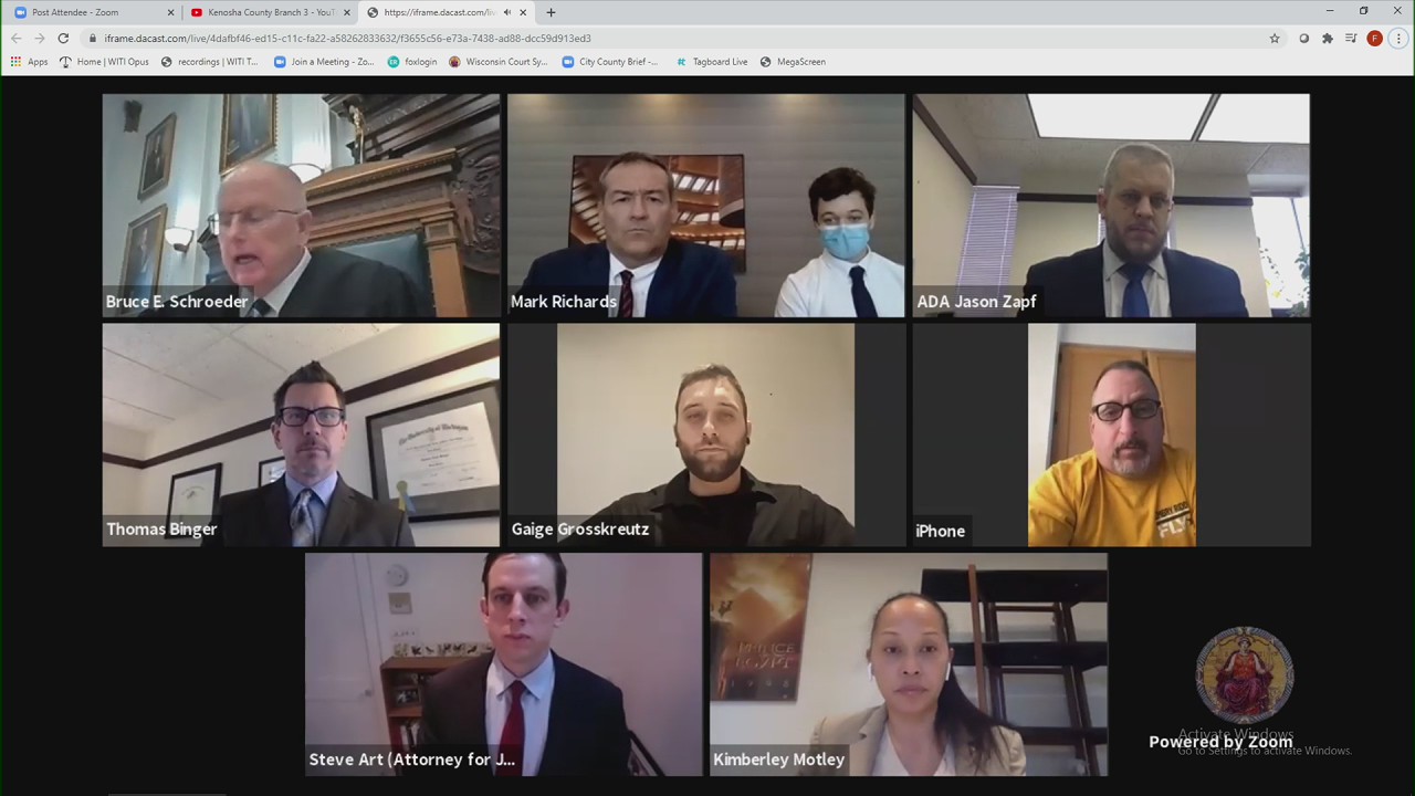 Kyle Rittenhouse virtual hearing in Kenosha County court (part 1)