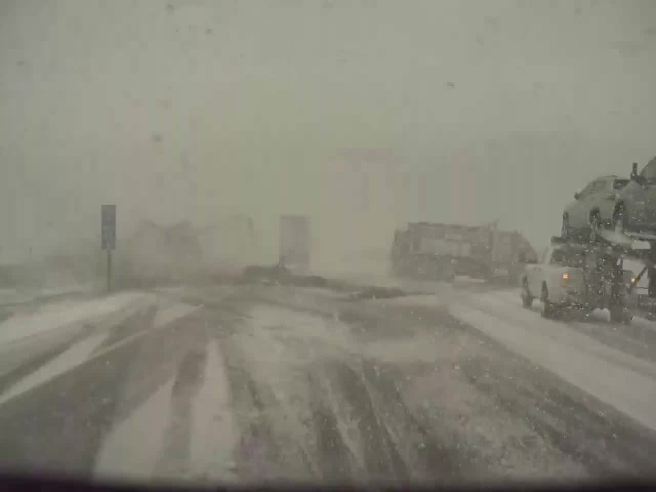 Dashcam video of the Washington County pileup