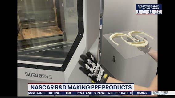 NASCAR Research and Development making PPE products