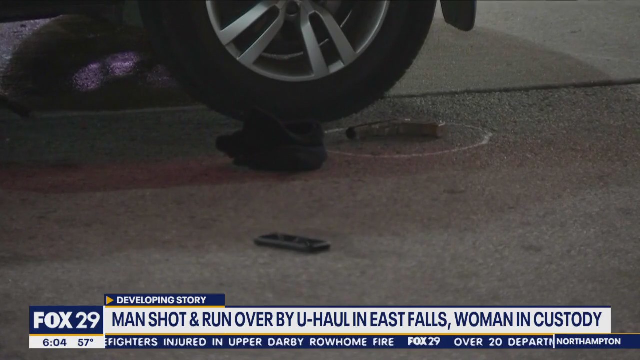 Woman in custody after man shot, run over by U-Haul truck at East Falls ...