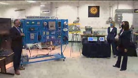 VP Harris tours UWM clean energy lab