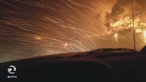 Residents in Santa Rosa return to total devastation from fires