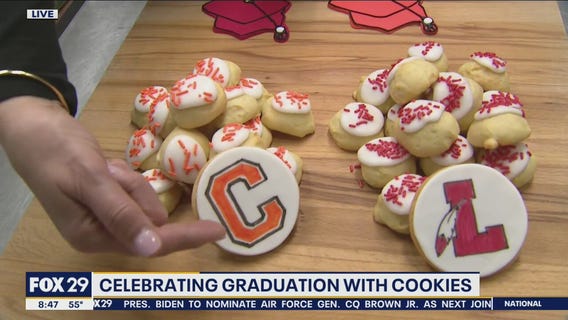 Celebrate your graduate with cookies from Maria's Mom's Italian Bakery