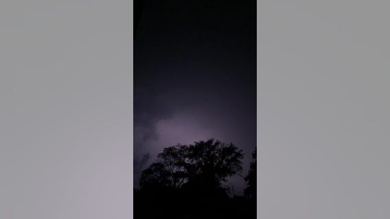 Lightning as seen in Menomonee Falls