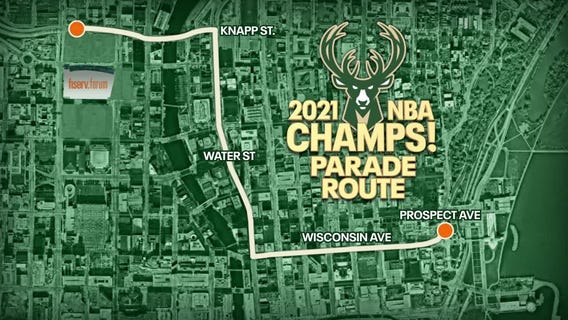 Bucks championship parade route