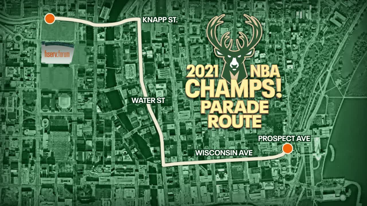 Bucks championship parade route