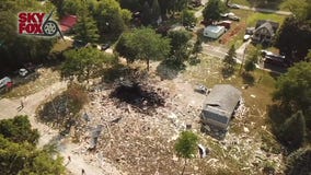 More SKYFOX video from explosion site in Town of Rome
