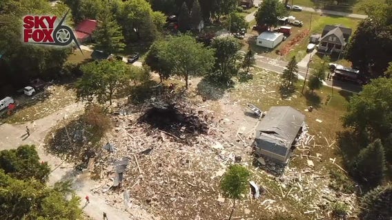 More SKYFOX video from explosion site in Town of Rome