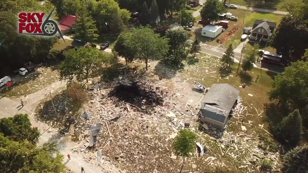 More SKYFOX video from explosion site in Town of Rome