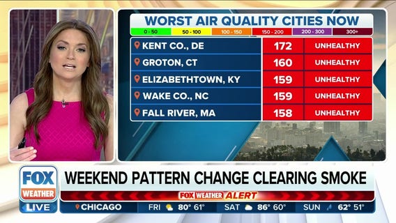 Northeast smoke impact expected to be minimal Friday