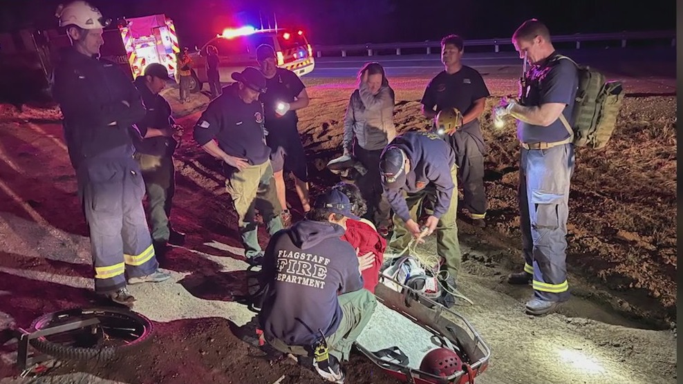 Firefighters rescue injured rock climber in Flagstaff