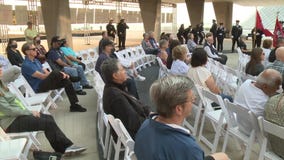 War Memorial ceremony: Barrett, Crowley recall 9/11