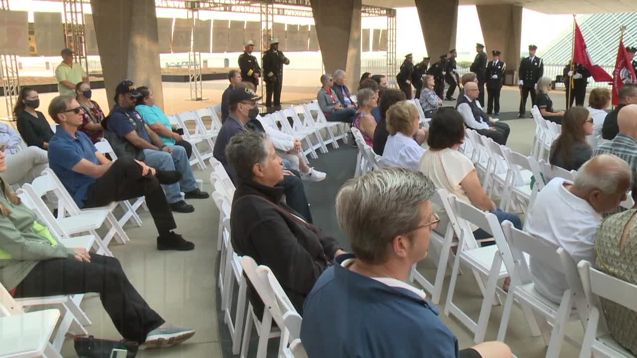 War Memorial ceremony: Barrett, Crowley recall 9/11