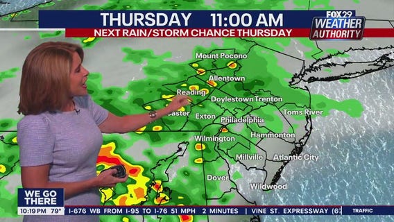 Weather Authority: 10 p.m. Wednesday forecast