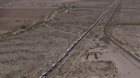 People lining up in Florence ahead of Country Thunder music festival
