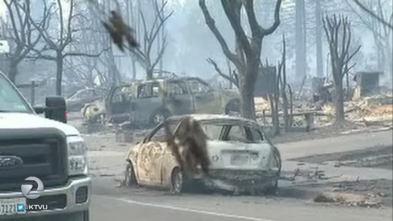 Santa Rosa's Larkfield neighborhood devastated in fire