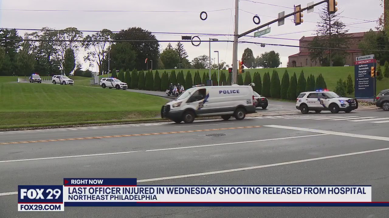 Last of 3 officers shot leaves hospital