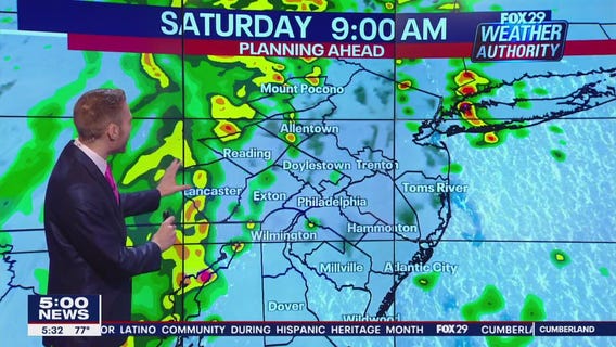 Weather Authority: 5 p.m. Friday forecast