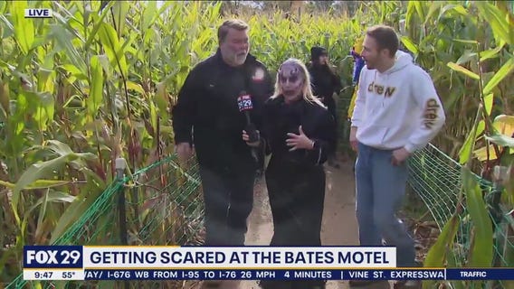 Getting scared at the Bates Motel