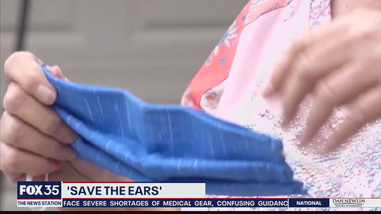 Headbands designed to ease stress on ears due to face masks