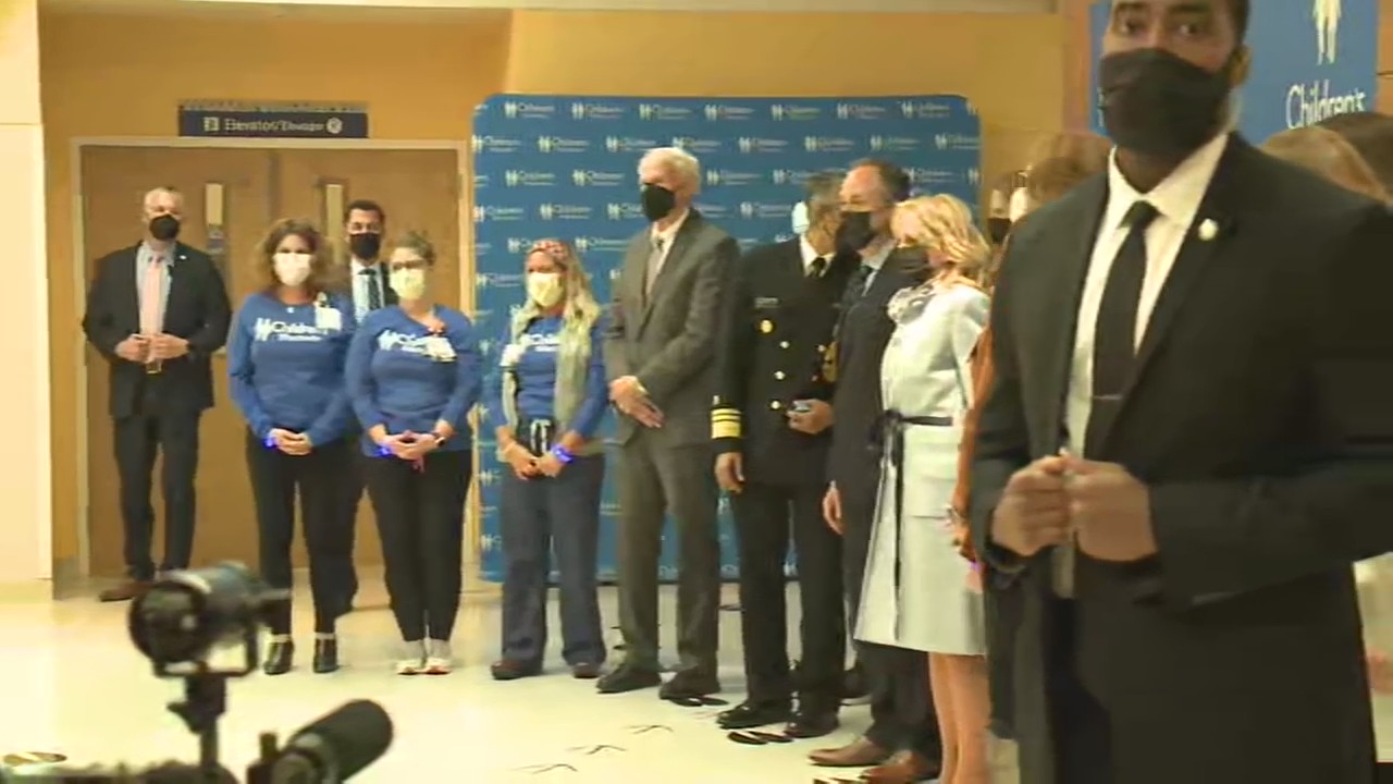 First Lady Jill Biden, Second Gentleman Doug Emhoff visit Children's Wisconsin