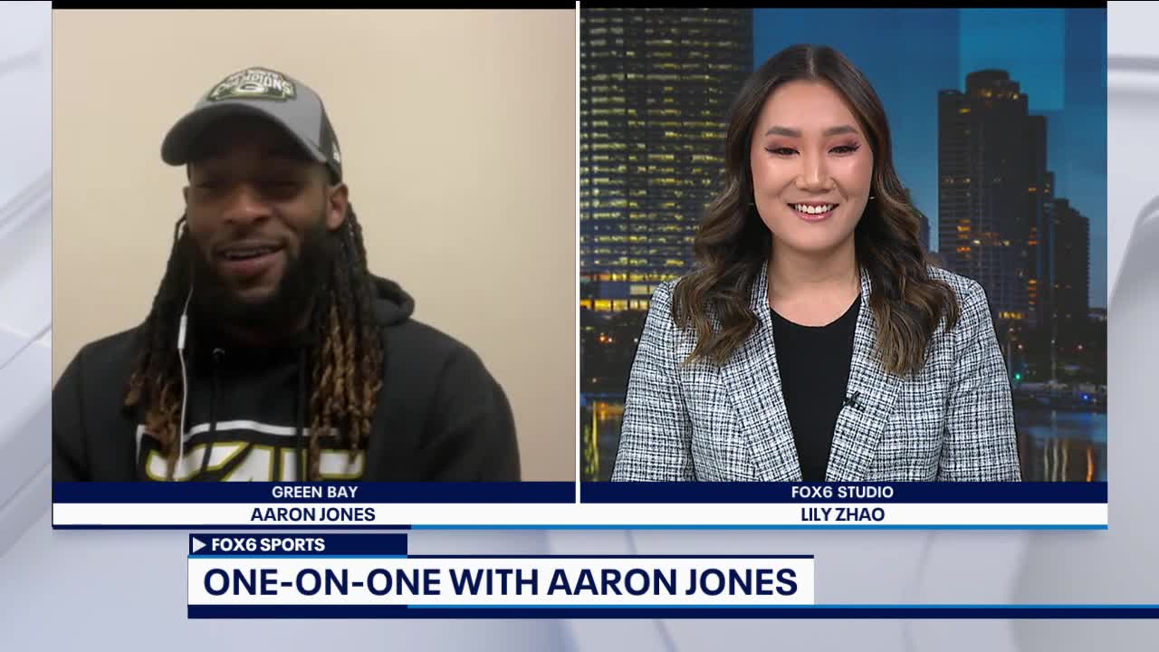 Packers' Aaron Jones 1-on-1 with FOX6's Lily Zhao