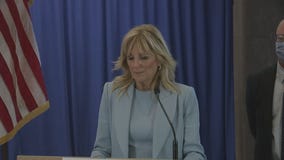 First Lady Jill Biden, Second Gentleman Doug Emhoff visit Waukesha City Hall