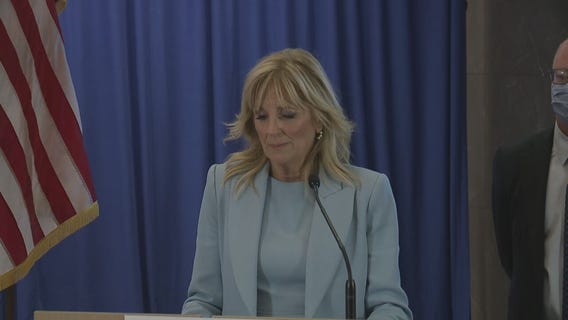 First Lady Jill Biden, Second Gentleman Doug Emhoff visit Waukesha City Hall