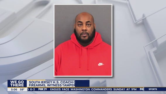 NJ high school football coach charged after juveniles find handgun in car