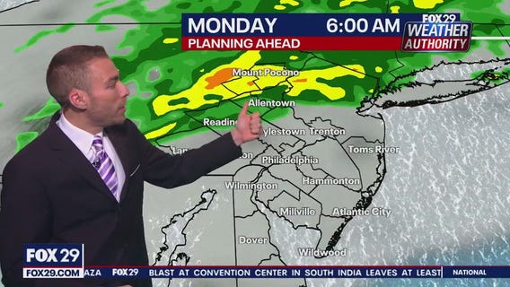 Weather Authority: 10 p.m. Sunday forecast