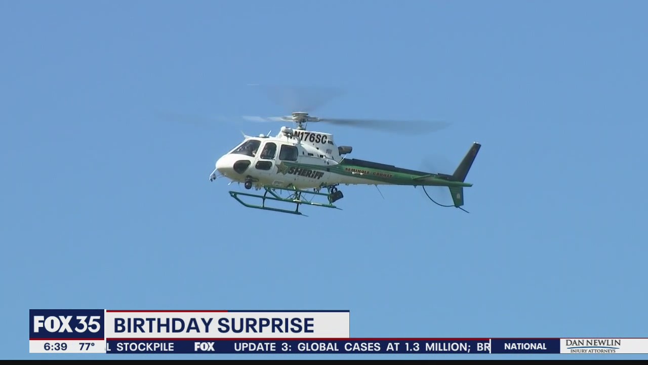 Boy gets birthday surprise