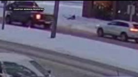 Surveillance video, Milwaukee firefighters hit while shoveling snow