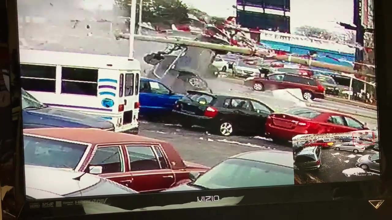 Police pursuit ends with violent crash at 76th and Villard