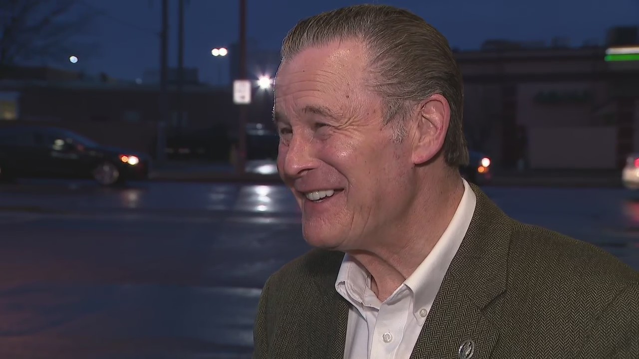 Former Milwaukee Alderman Bob Donovan speaks after advancing in mayoral primary