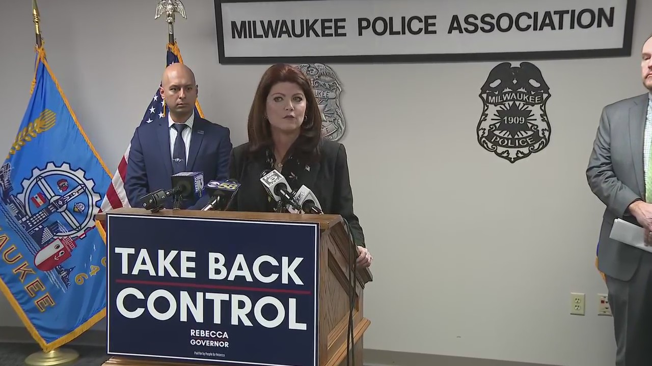 Rebecca Kleefisch, candidate for governor, police union, discuss attacks on police