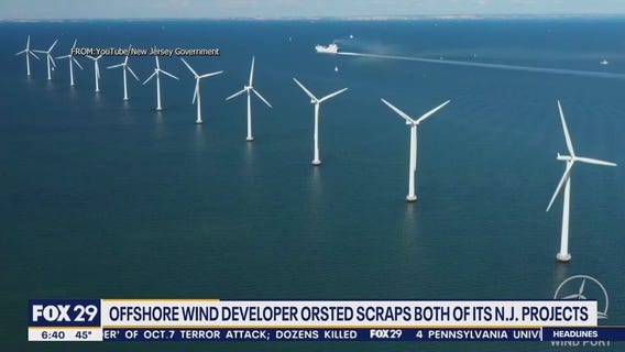 2 offshore wind power projects in New Jersey scrapped by Orsted