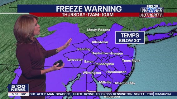 Weather Authority: 5 p.m. Wednesday forecast