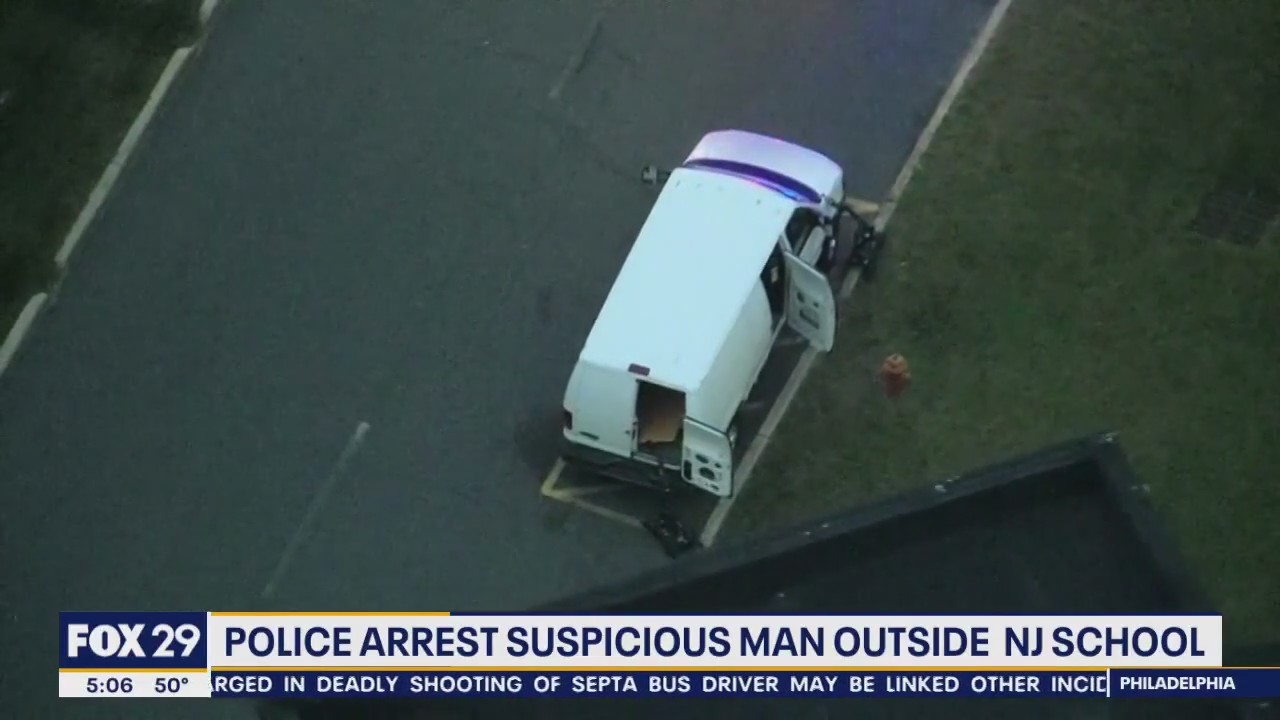 Police arrest 'suspicious' man outside South Jersey school