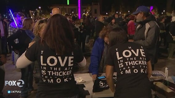 Sonoma Strong: Glowstick vigil uplifts, unites