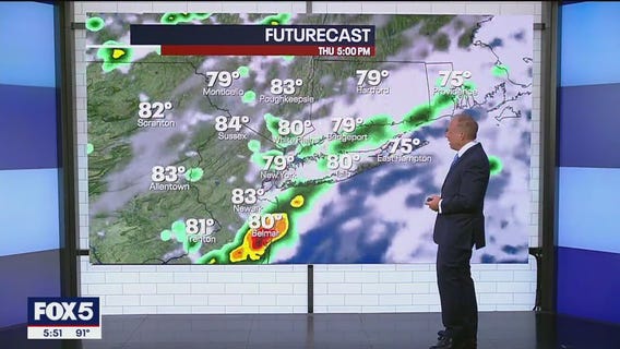 Thunderstorms on the way for the NYC area