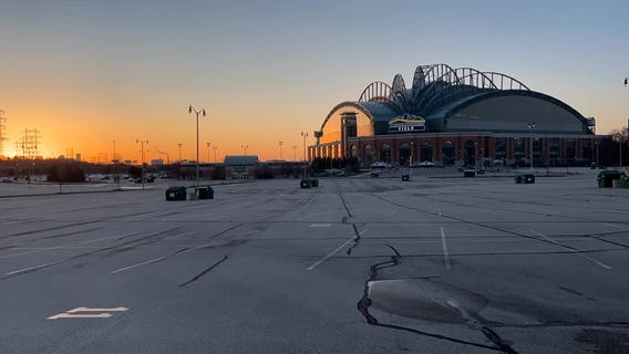 Sunrise at American Family Field on opening day
