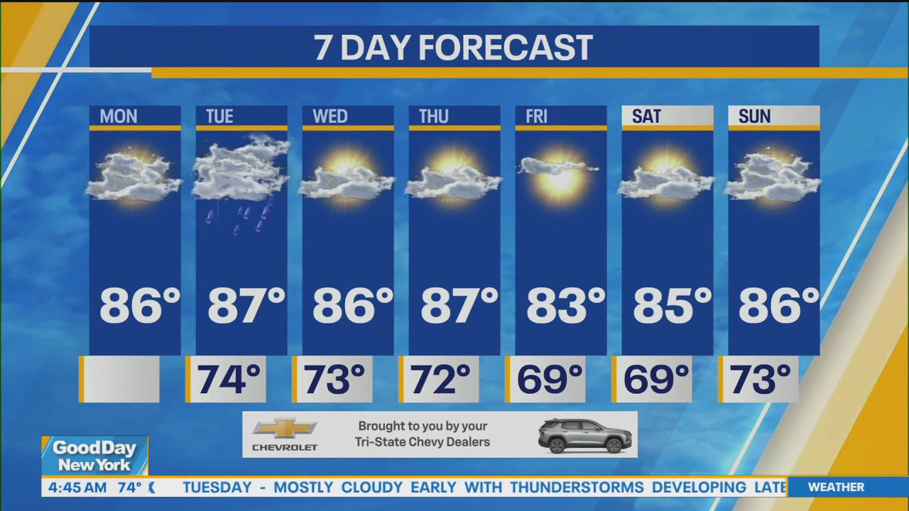 NYC weather forecast