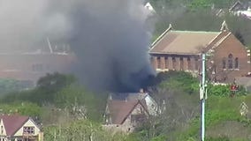 2- alarm house fire near 34th and Lisbon, Milwaukee