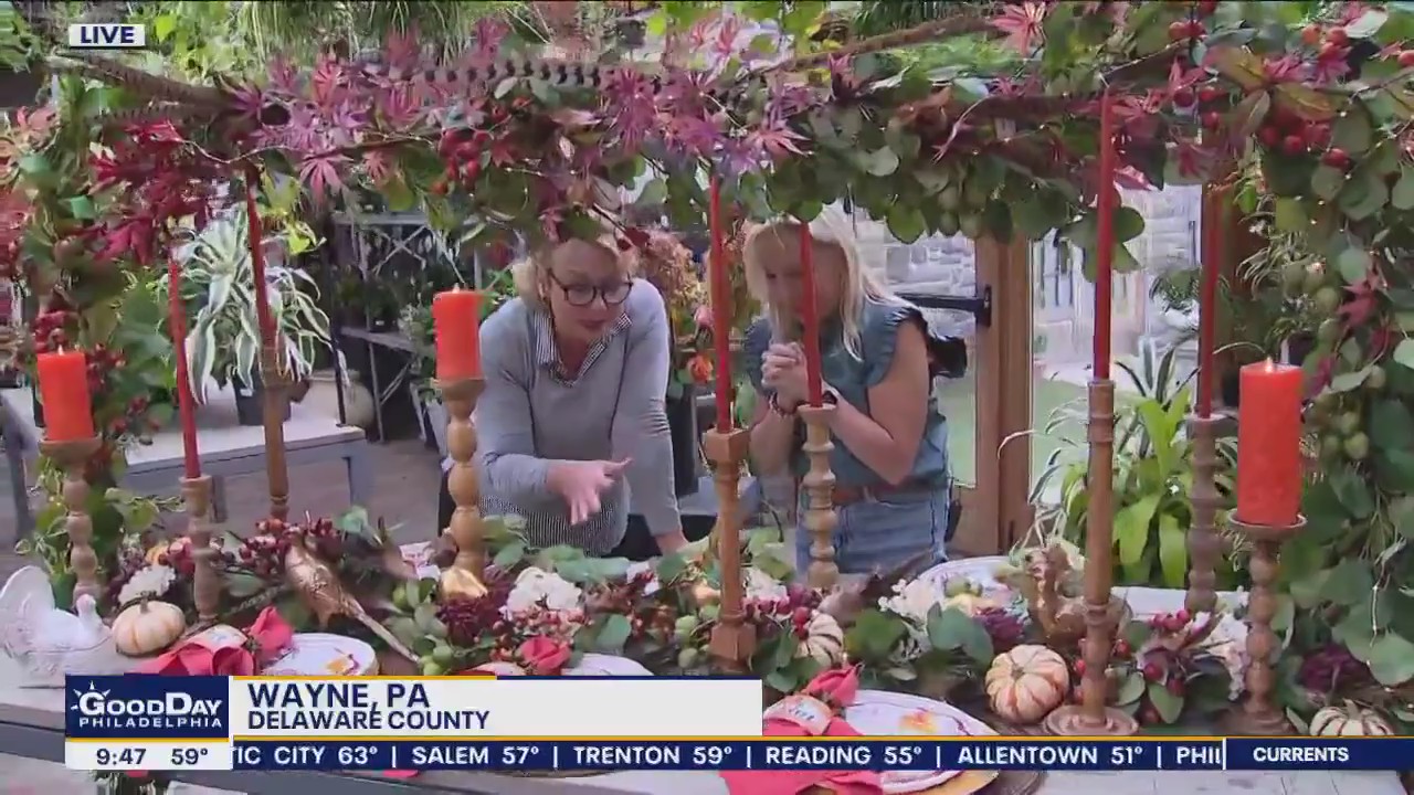 Thanksgiving decor ideas with Valley Forge Flowers