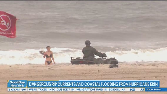 Rough surf from Hurricane Erin keeps NYC beaches closed