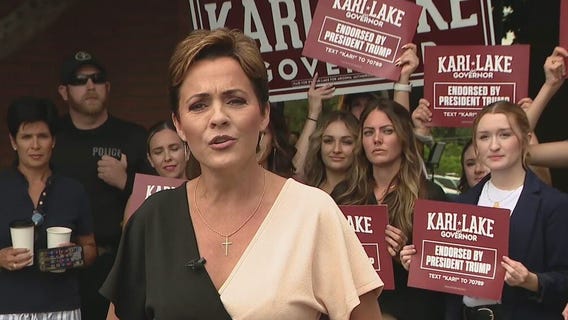 Kari Lake holds news conference amid tight GOP governor's race