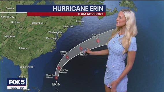 Tracking hurricane Erin: Coastal flood watch for NJ, NYC area
