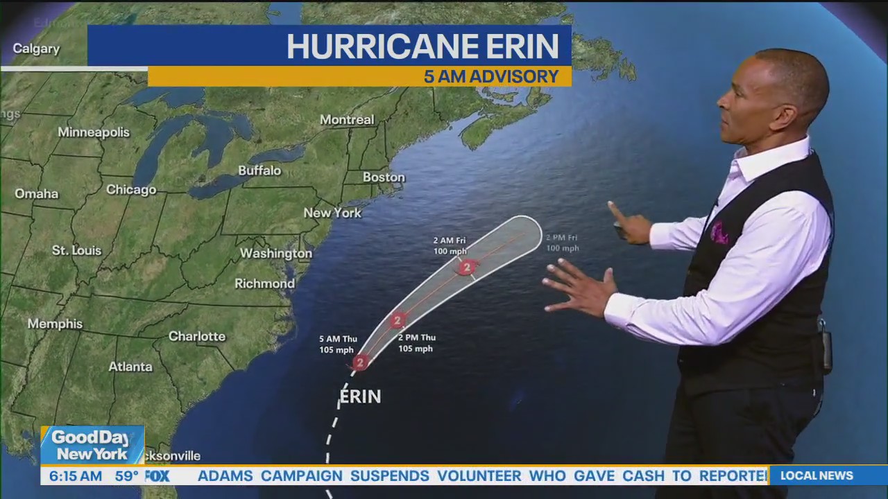 Hurricane Erin stays offshore, but rough surf and flooding threats remain